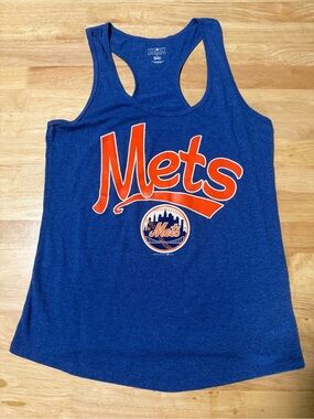 New York Mets Women’s Large Blue Racerback Tank Top MLB